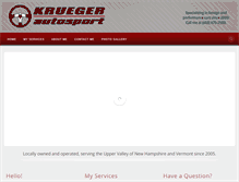 Tablet Screenshot of kruegerautosport.com